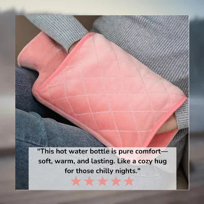 EBF Home Ultra Cozy 2L Hot Water Bottle with Hand Warming Pocket