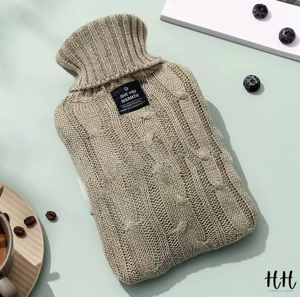 Huddle Hush Hot Water Bottle - 1 Liter - Knit Collection