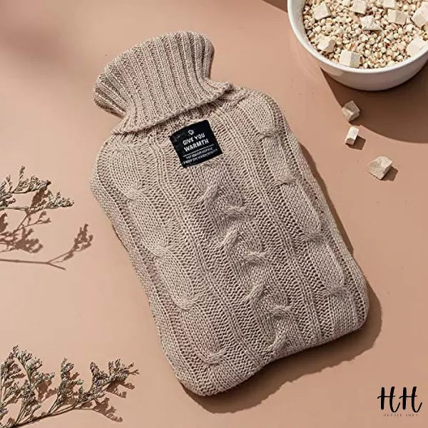 Huddle Hush Hot Water Bottle - 1 Liter - Knit Collection