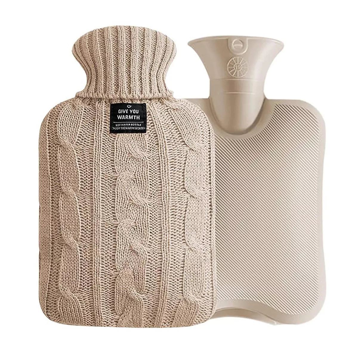 Huddle Hush Hot Water Bottle - 1 Liter - Knit Collection