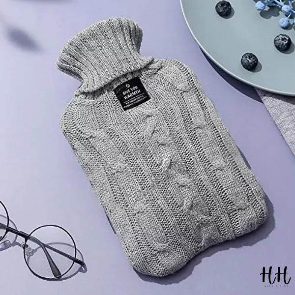 Huddle Hush Hot Water Bottle - 1 Liter - Knit Collection